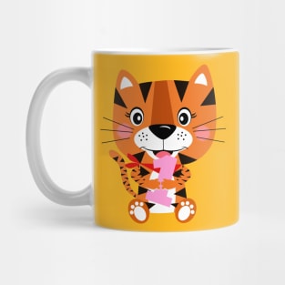 happy birthday tiger girl Mug